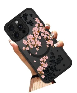 Case for iPhone 14 Pro 6.1 Inch (Compatible with MagSafe) Floral Flowers TPU - Picture 1 of 7