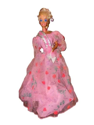 Muñeca Barbie Vintage 1990 Feliz Cumpleaños Muñeca Barbie Mattel Foto 1 de 4