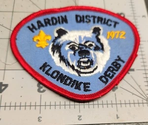 Boy Scouts Vintage 1972 Hardin District Klondike Derby Patch - BSA - Picture 1 of 2