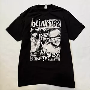 Blink-182 Punk Rock World Tour T-Shirt Large Black Tultex 90’s Y2K Vintage Style - Picture 1 of 6