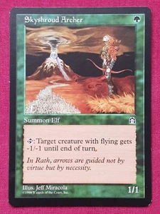 Magic The Gathering STRONGHOLD SKYSHROUD ARCHER green card MTG - Imagen 1 de 2