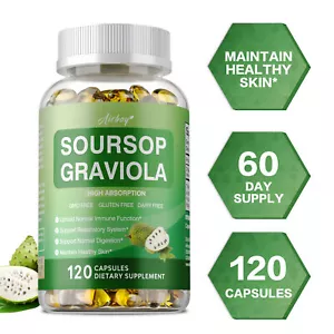 Soursop Graviola - Improve Digestive and Immune Support,Boost Respiratory Health - Picture 1 of 8