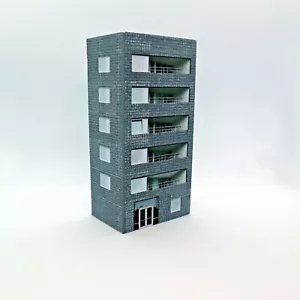 Karte N Stärke Wohnungsbau Turmblock 1/148 Maßstab Modellschiene R4 - Bild 1 von 5