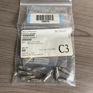 9 MMCX Jack Female Straight Crimp Connector for RG174 RG316 LMR100 Coaxial Cable - Zdjęcie 1 z 4
