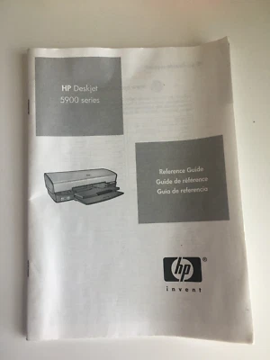 HP Deskjet 5900 Series Printer Reference Guide Manual - Image 1 of 4
