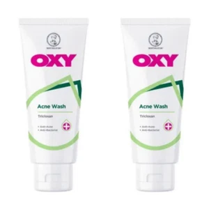 Oxy Acne Wash Triclosan Anti Acne Anti Bacterial 80g - 2 Tubes - Picture 1 of 1