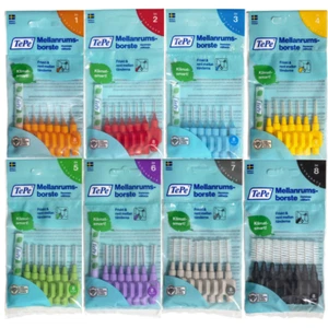 TePe Interdental Brushes Dental Brush 8 Pieces Pack Choose Size - Picture 1 of 30