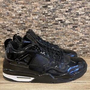 Nike Air Jordan IV 4 Retro 11 LAB4 Patent Black 719864 010 Size US 14