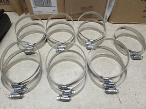 (20) Abrazaderas de manguera de engranaje helicoidal de acero inoxidable SAE #56 2" - 4" grado marino - 20 piezas - Imagen 1 de 3