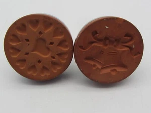 Set of 2 RYCRAFT Cookie Stamps- Christmas Bells & Hearts - Picture 1 of 2