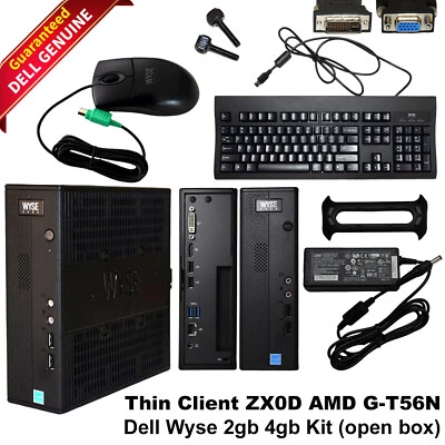 Dell Wyse 7020 Thin Client AMD G-T56N 1.65 GHz 2GB RAM 4GB SSD RJ45 909714-01L - Image 1 of 4