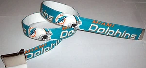 Miami Dolphins GÜRTEL & Schnalle Pro Football Fan Game Gear NFL Shop Team Bekleidung FL - Bild 1 von 3