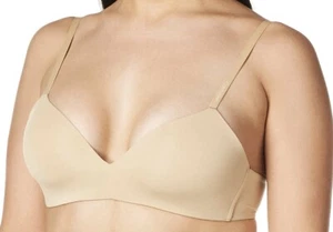 NWT Calvin Klein Women's Form Lightly Lined Demi Bra, Bare Size 38C - Picture 1 of 2
