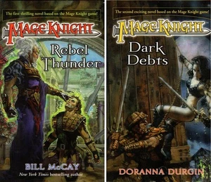 MAGE KIGHT-Rebel Thunder & Dark Depts - by-B.McCAY/ D.Durgin-Fantasy-Novel-engl. - Picture 1 of 3