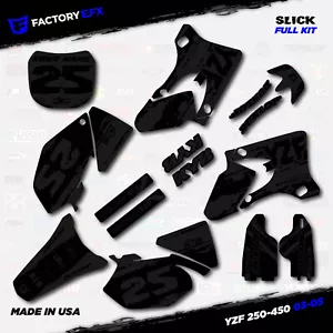 Blackout Slick Graphic Kit fits Yamaha YZ250F YZ450F 03-05 YZF 250 450 - Bild 1 von 5