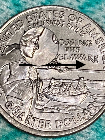 2021 Quarter Double Die on Reverse and Die Cracks on Reverse Cover