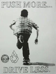 VOLCOM 2005 Mark Appleyard Push More Skateboard Promo Poster New Old Stock - Picture 1 of 1