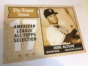 2017 Topps Heritage Jumbo 5x7 Jose Altuve Astros 370 #’d 02/10 Gold - Picture 1 of 1