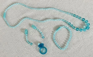 2018 Pretty Pretty Princess Game Replacement Piece BLUE JEWELRY Complete Set - Picture 1 of 1