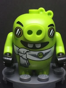 LEGO ANGRY BIRDS The Movie MINIFIGUR PILOT SCHWEINE Schwein limettengrün NEU 75822 - Bild 1 von 4