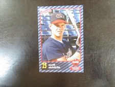 1996 Coca Cola Sports Print Greenville Braves Scott Stricklin B60 Atlanta Braves