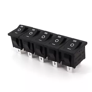 Mini interruptor basculante de enganche SPDT 12A 125VAC Honyone 15 x 21 mm 3 pines encendido-apagado - Imagen 1 de 7