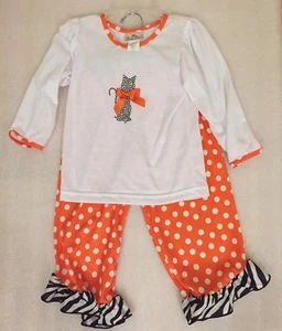 Laura Dare Toddler Girl Halloween Cat Long Sleeve 2pc PJ Set Outfit Size 3T BNWT - Picture 1 of 1