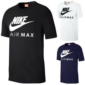 NIKE AIR MAX Mens T Shirt Crew Neck Short Sleeve Casual Cotton Regular Fit Top - Picture 1 of 31