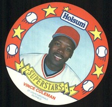 1990 MSA Holsum Discs #15 Vince Coleman 