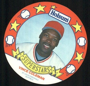 1990 MSA Holsum Discs #15 Vince Coleman 