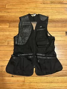 Vtg Bob Allen Mesh Shooting Vest with Leather - Made in USA Men's M - Picture 1 of 11