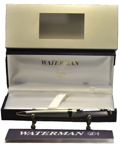 "Waterman"  W275240  Expert II  Silver&CT  French Ballpoint pen w/Orig.box&paper - Picture 1 of 17