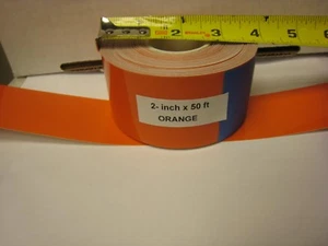 Hoja de 2"" x 50"" Rollo Sólido NARANJA REFLECTANTE CONSPICUIDAD - Imagen 1 de 4