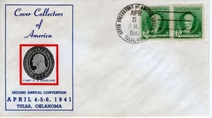 COVER COLLECTORS OF THE WORLD, TULSA, OKLAHOMA 1941 FDC11603 - Picture 1 of 1