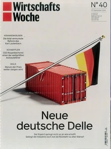 WIRTSCHAFTSWOCHE - 40-2024 vom 27. September 2024 -neu und ungelesen -108 Seiten - Bild 1 von 1