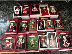 Lote de 17 Adornos de Navidad Hallmark Keepsake Colección Vintage de Papá Noel - Imagen 1 de 6