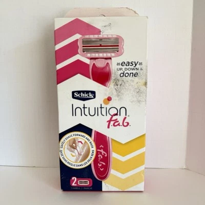 Afeitado Schick Intuition Fab hacia adelante y hacia atrás (1 mango / 2 maquinillas de afeitar) NUEVO Foto 1 de 4