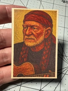 Willie Nelson Mini Art Cards - Picture 1 of 2
