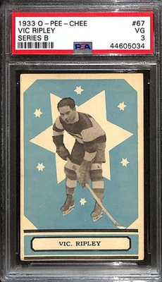 1933 O Pee Chee V304B #67 Vic Ripley  PSA 3 VG C101441 - Image 1 of 3