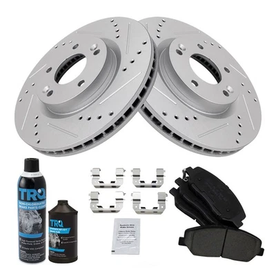 Комплект дискового тормоза — комплект высокопроизводительных тормозных колодок и ротора подходит для Hyundai Santa Fe 2007 года выпуска - Изображение 1 из 4