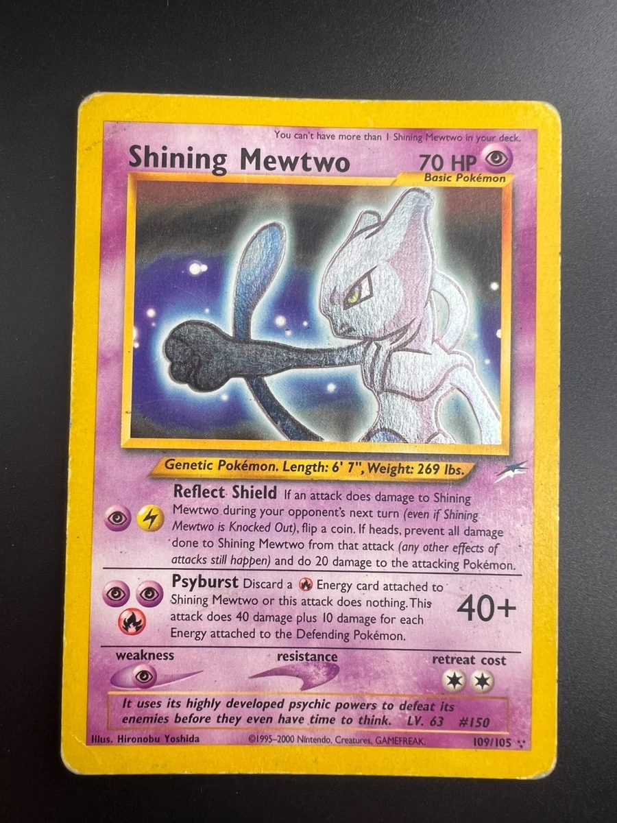Mewtwo Pokémon TCG Neo Destiny Individual Collectible Card Game