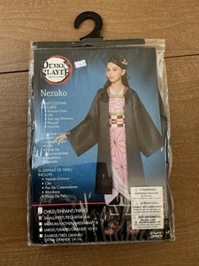 Demon Slayer Kamado Nezuko Costume Kimetsu No Yaiba, Anime, Children’s Size S - Picture 1 of 2