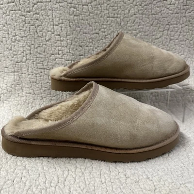 Chinelos masculinos UGG Australia Clugg Shearling M8 – Parte superior de couro, forrado de lã - Imagem 1 de 4