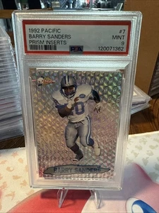 1992 Pacific Prism Inserts Barry Sanders #7 PSA 9 Low POP - Bild 1 von 5