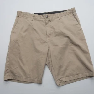 Volcom Mens Chino Shorts Size 40 Beige Casual Skate Golf 10" Inseam - Picture 1 of 9