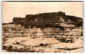 Postcard RPPC Scott's Bluff & Badlands Nebraska Simmons Photo UNP - Picture 1 of 2