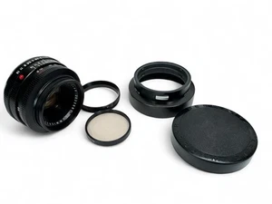 Leitz Wetzlar Summicron-R 50mm f/2 Lens w/ B+W Filter & 12564 Hood - Picture 1 of 10