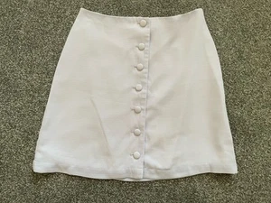 Mango Casual Pale Mauve Short Skirt Size S - Picture 1 of 6