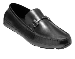 Cole Haan Wyatt Bit Driver Loafers Mens Size 10 Black Leather Classic - Picture 1 of 12