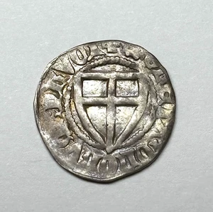 (1393-1407) Germania (Ordine Teutonico) - AR Scellino di Konrad von Jungingen. - Foto 1 di 2